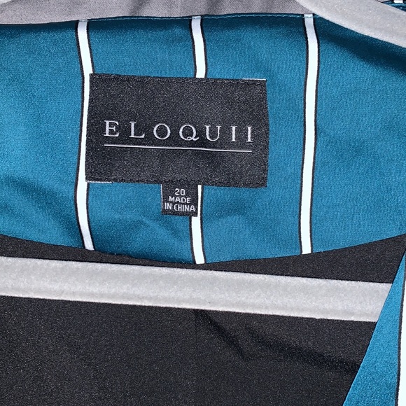 NWT Eloquii Stripe Satin Blazer - Picture 4 of 5